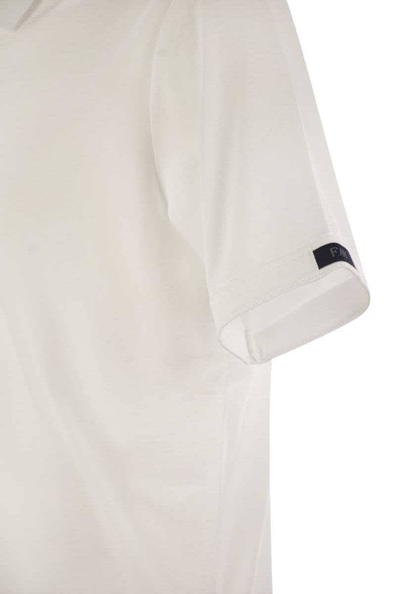 FAY Short-Sleeved Cotton Polo Shirt for Men