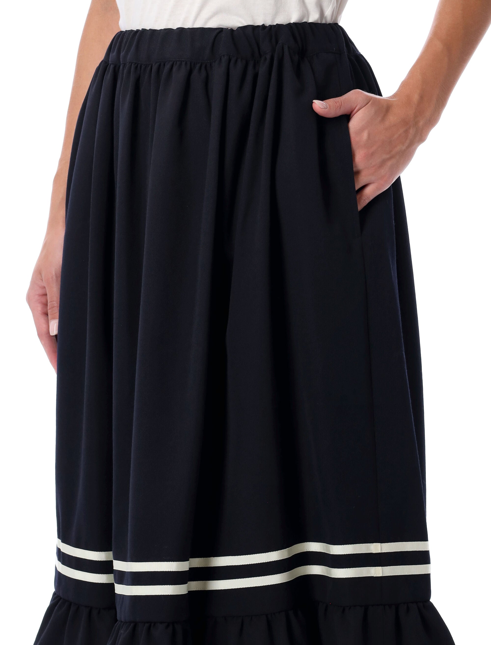 COMME DES GARÇONS Wool Midi Skirt for Women - Size S