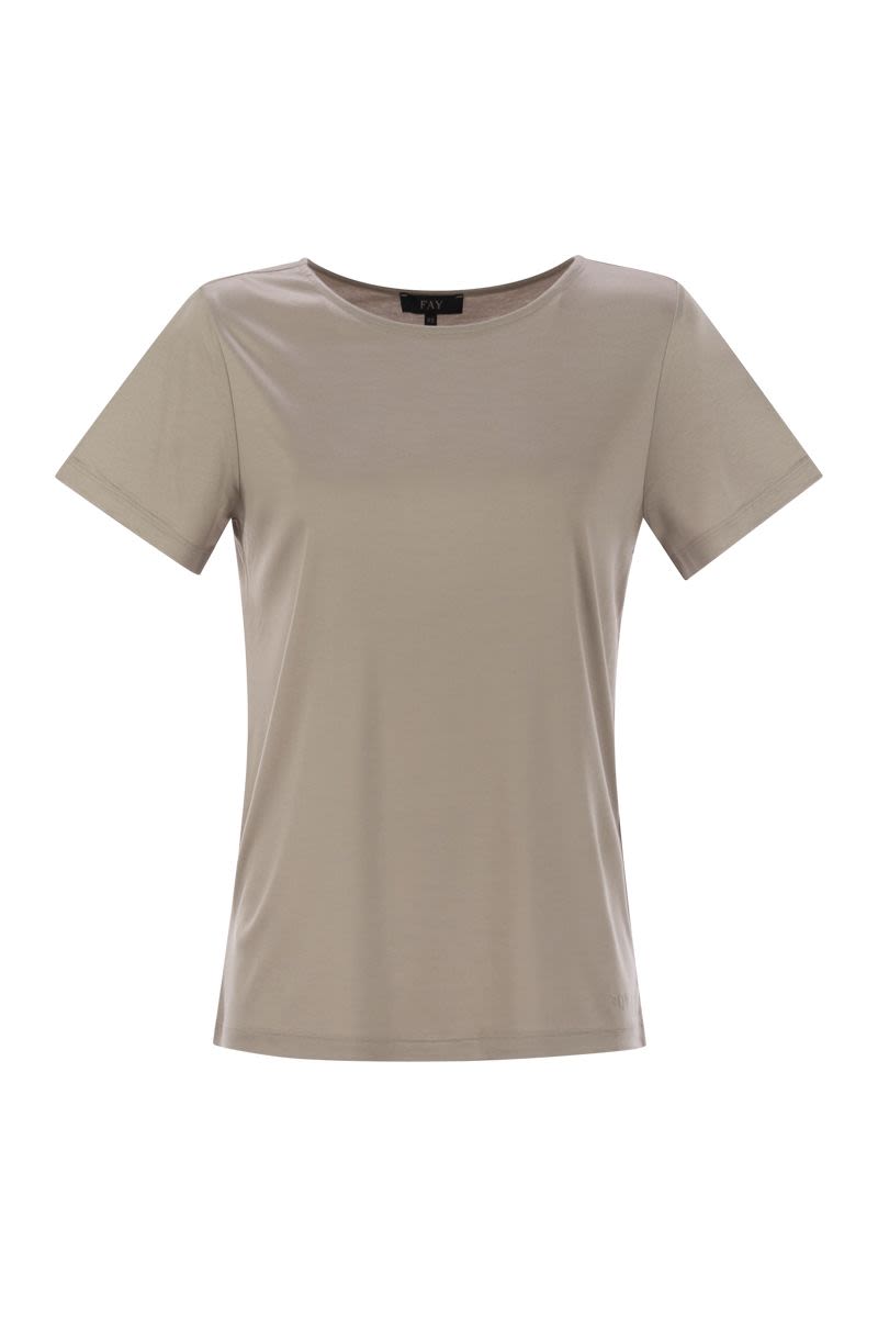 FAY Boat Neckline T-Shirt for Women