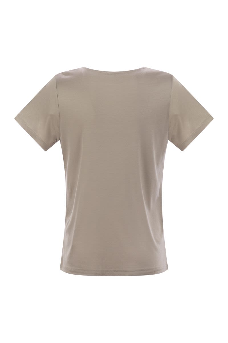 FAY Boat Neckline T-Shirt for Women