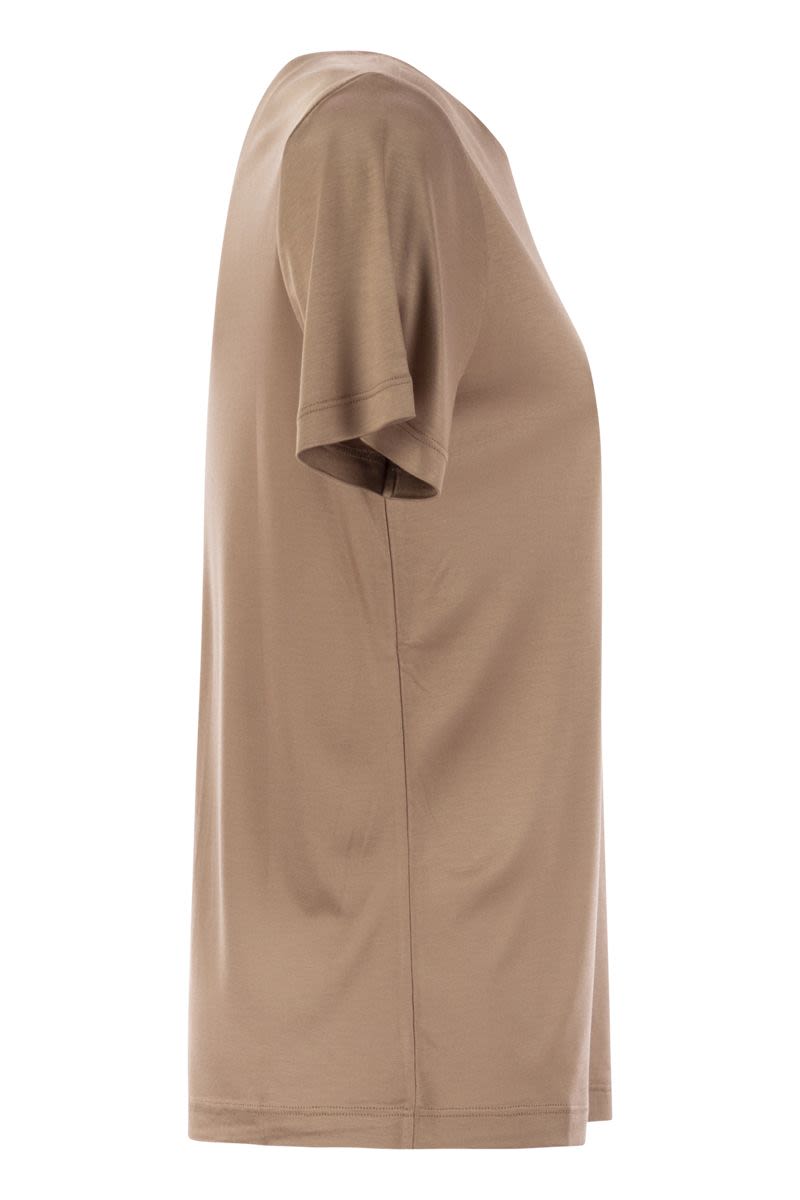 FAY Bateau Neck Short-Sleeve T-Shirt