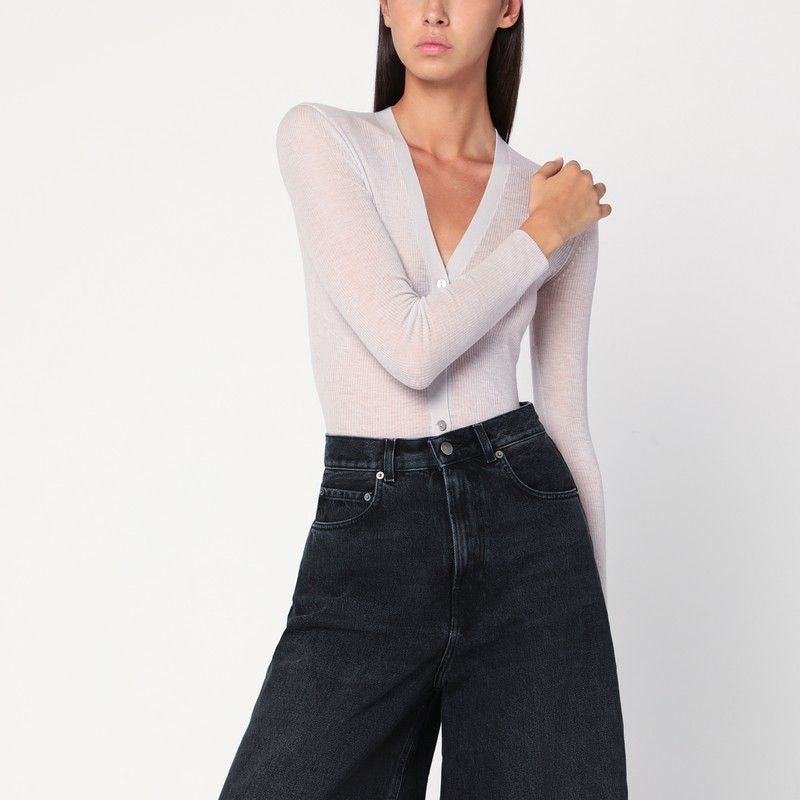 6397 Semi-Sheer Knit Cardigan