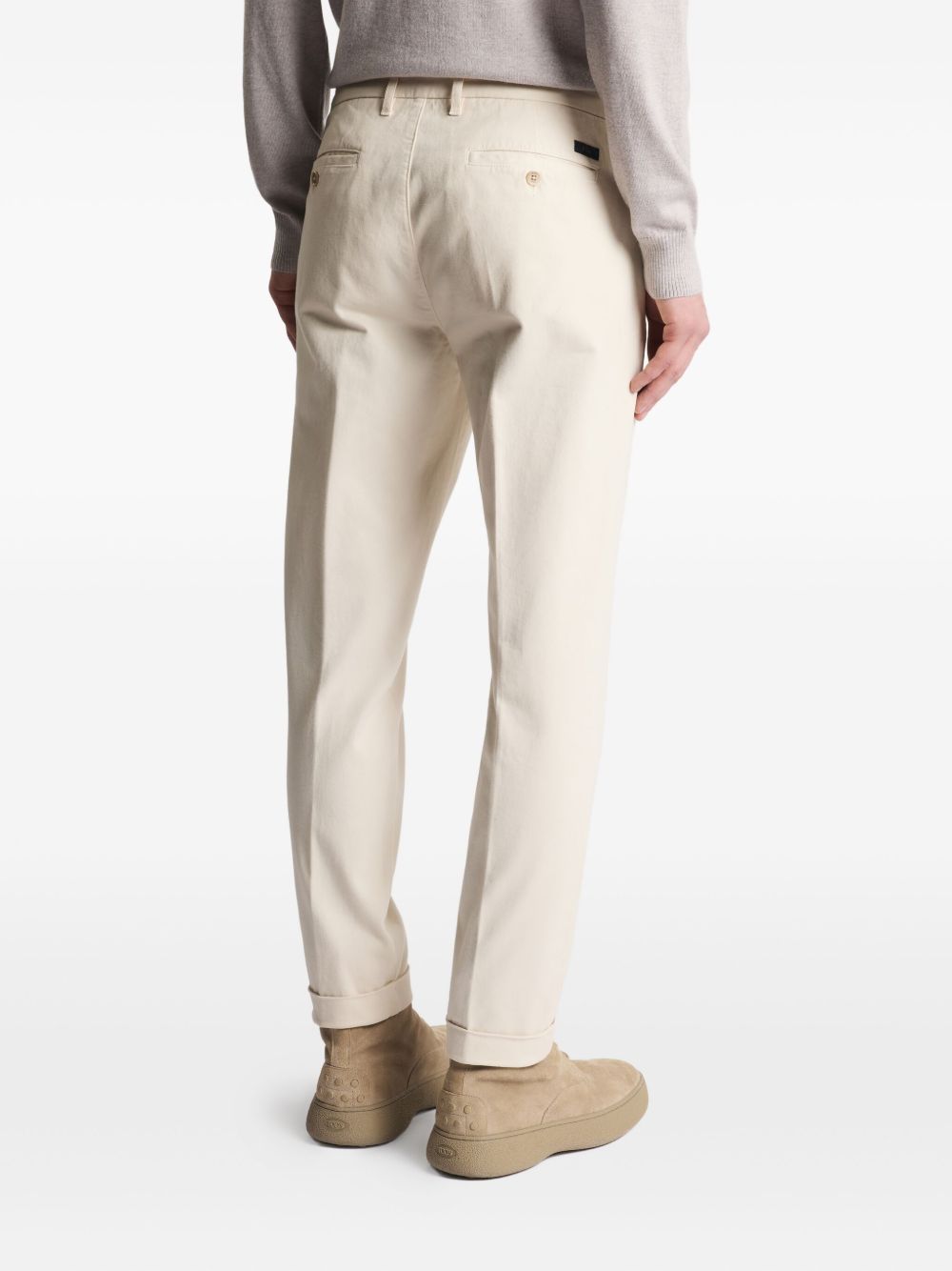 FAY Men's Mini Pants with Side Pockets and Belt Loops