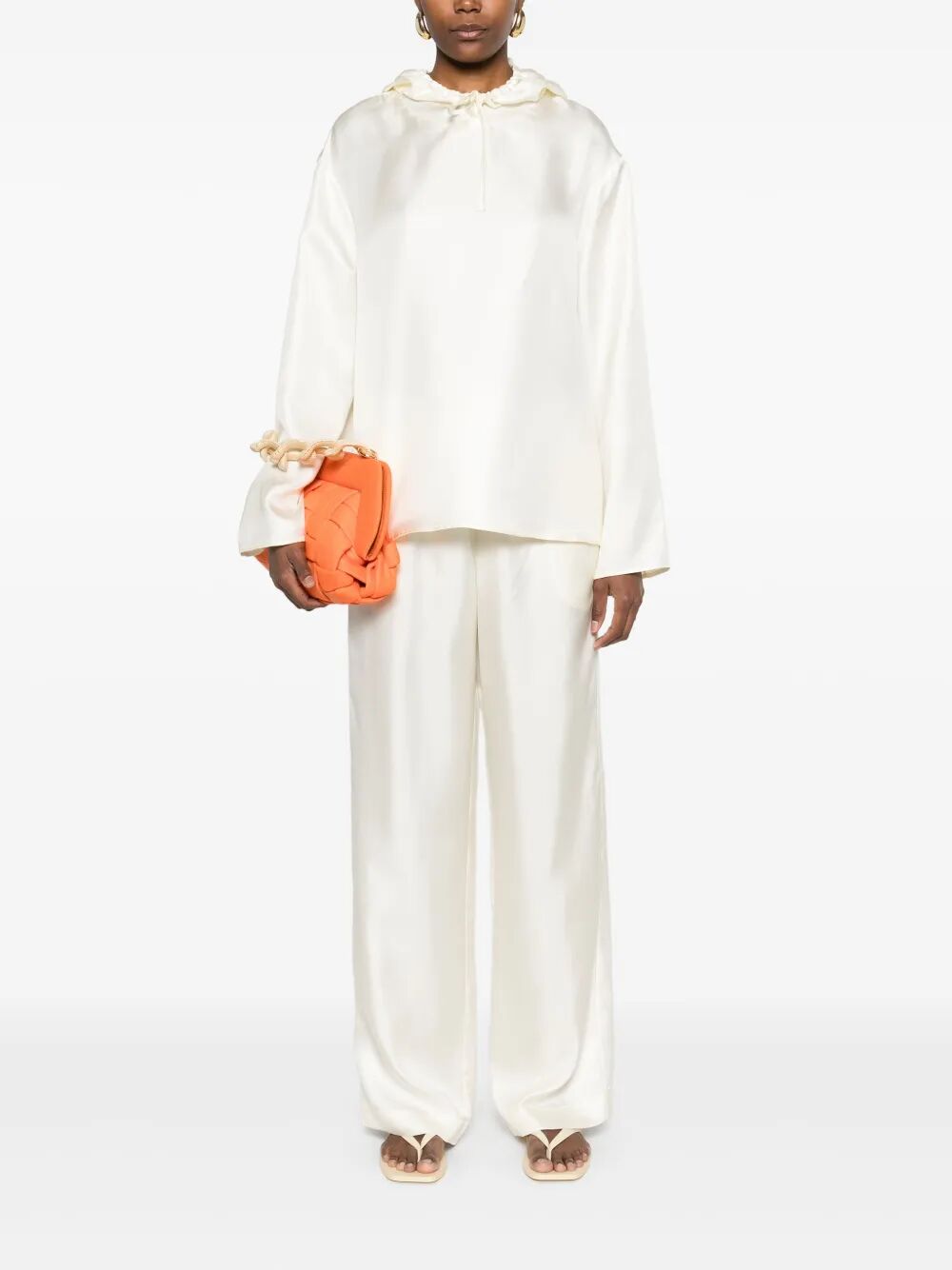 LOULOU STUDIO Mini Hooded Blouse for Women - SS25 Collection