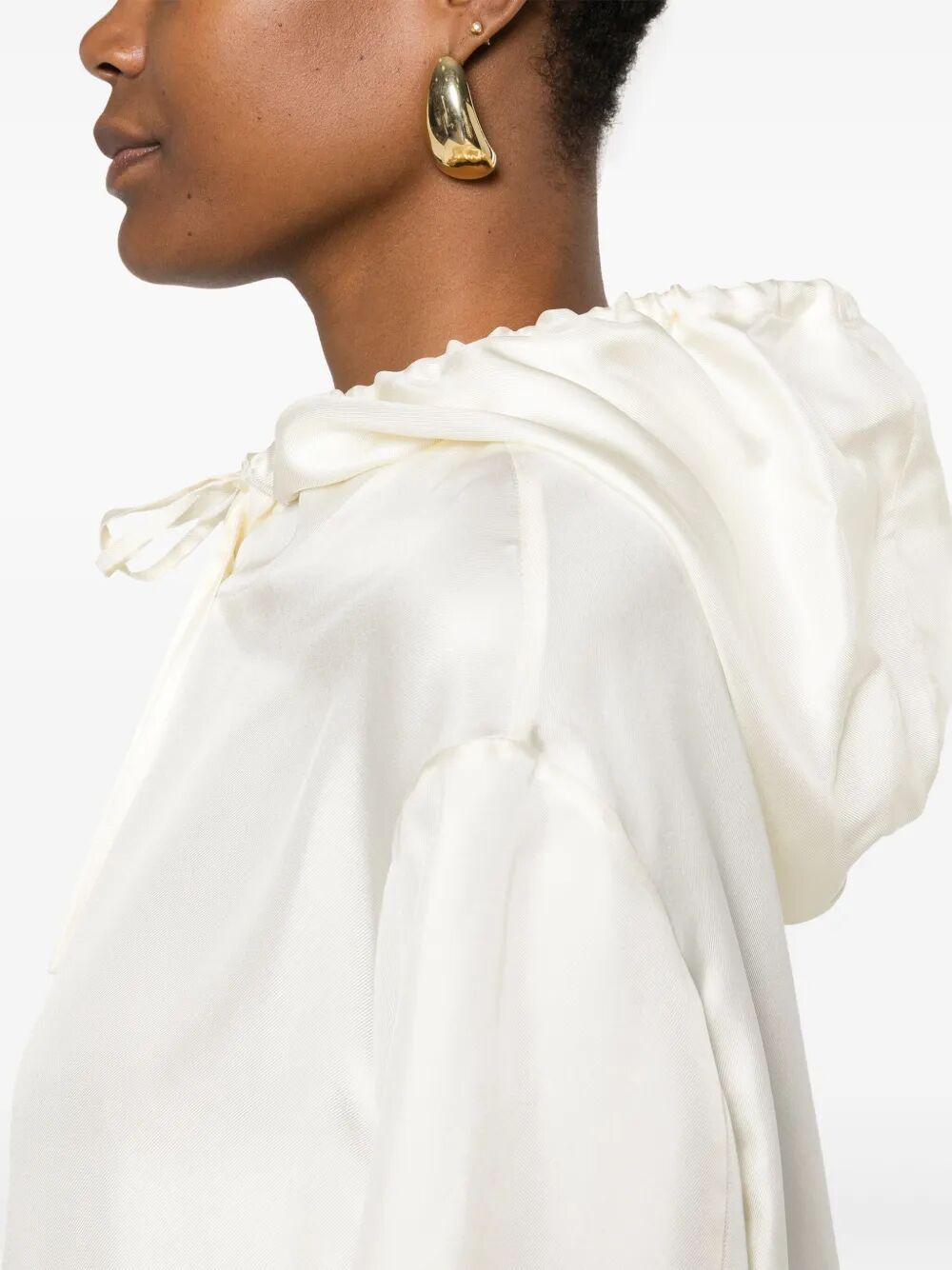 LOULOU STUDIO Mini Hooded Blouse for Women - SS25 Collection