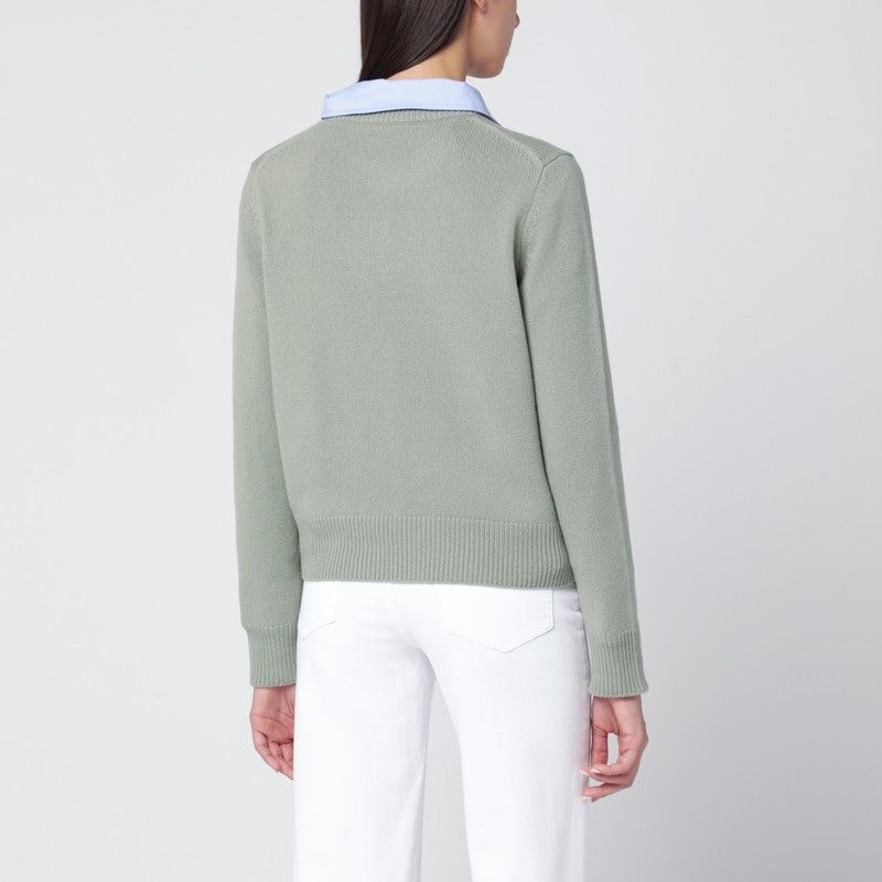 MAISON KITSUNÉ Wool Sweater with Fox Head Embroidery
