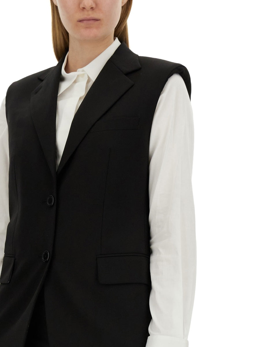 HELMUT LANG Oversized Wool Vest - Size 2