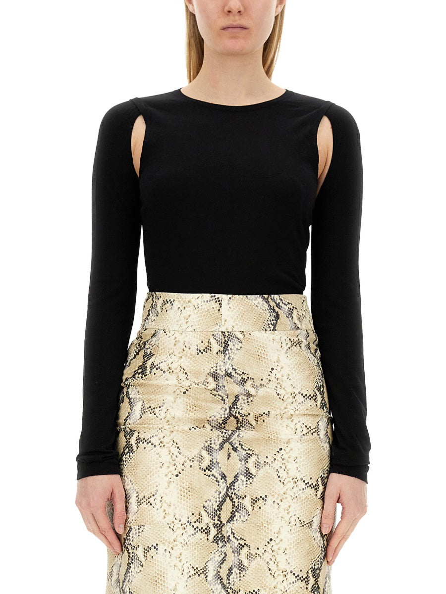 HELMUT LANG Cut Out Top for Women in Size S