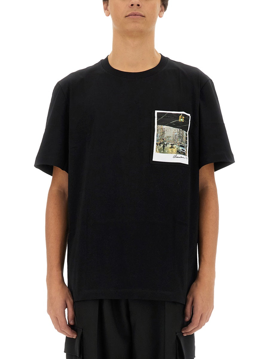 HELMUT LANG Men's Regular Fit Logo T-Shirt