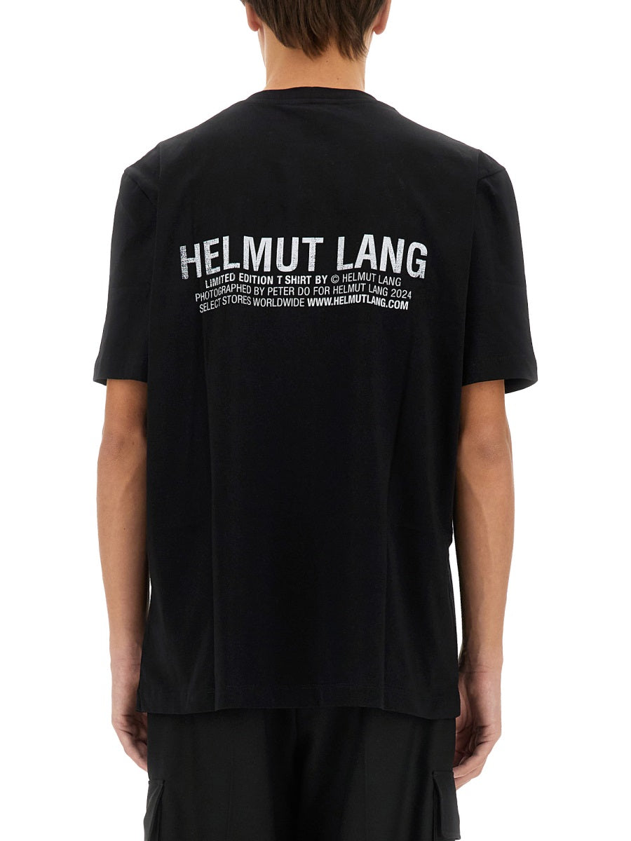 HELMUT LANG Men's Regular Fit Logo T-Shirt