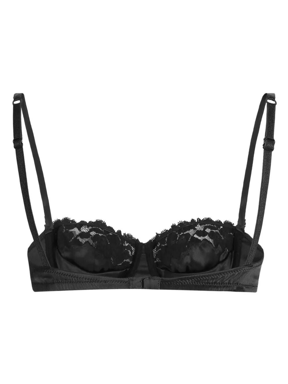 DOLCE & GABBANA Satin and Lace Balconette Bra