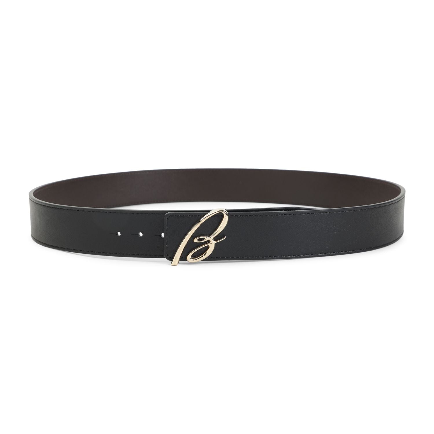 BRIONI Reversible Leather Belt with B Logo for Men