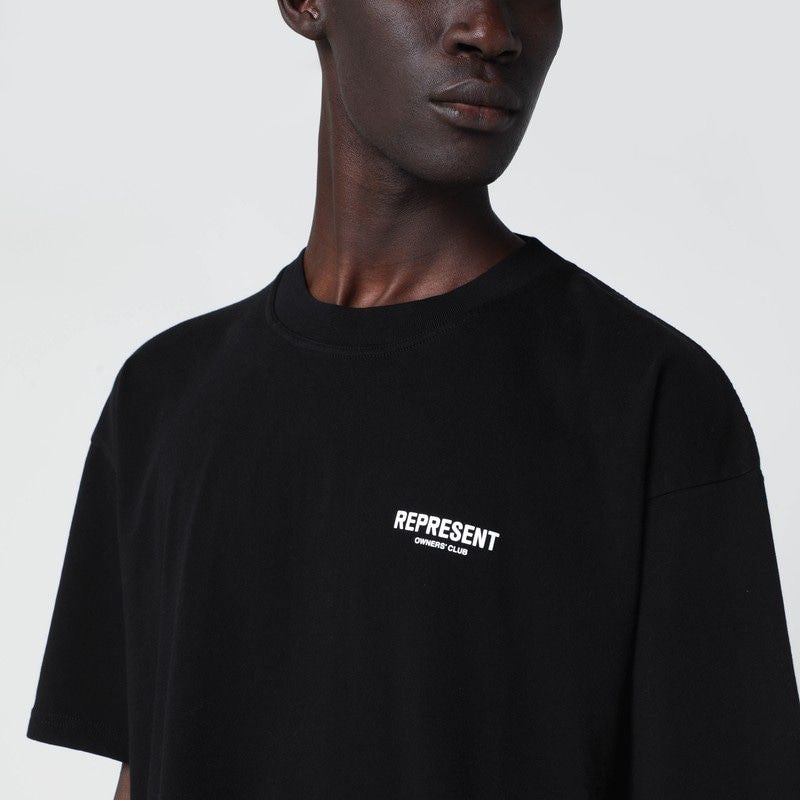 REPRESENT Essential Crewneck T-Shirt with Logo
