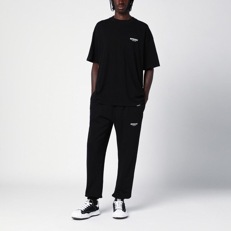 REPRESENT Essential Crewneck T-Shirt with Logo
