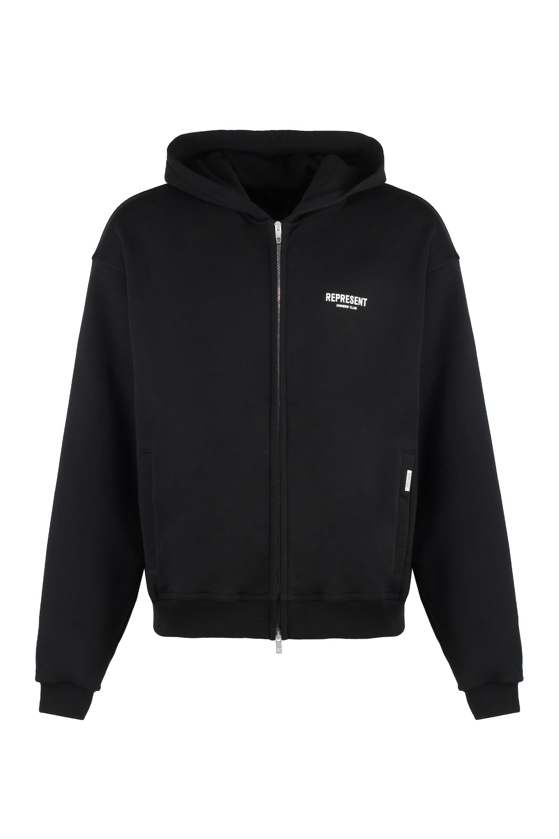 REPRESENT Full Zip Cotton Hoodie for Men