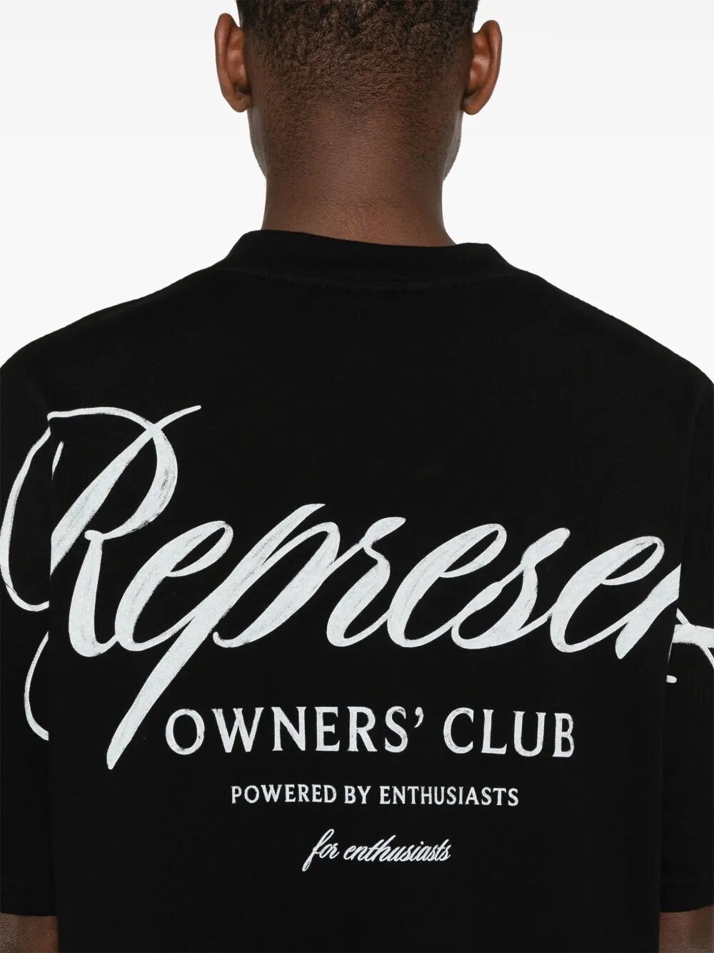 REPRESENT Owners Club Script Cotton T-Shirt