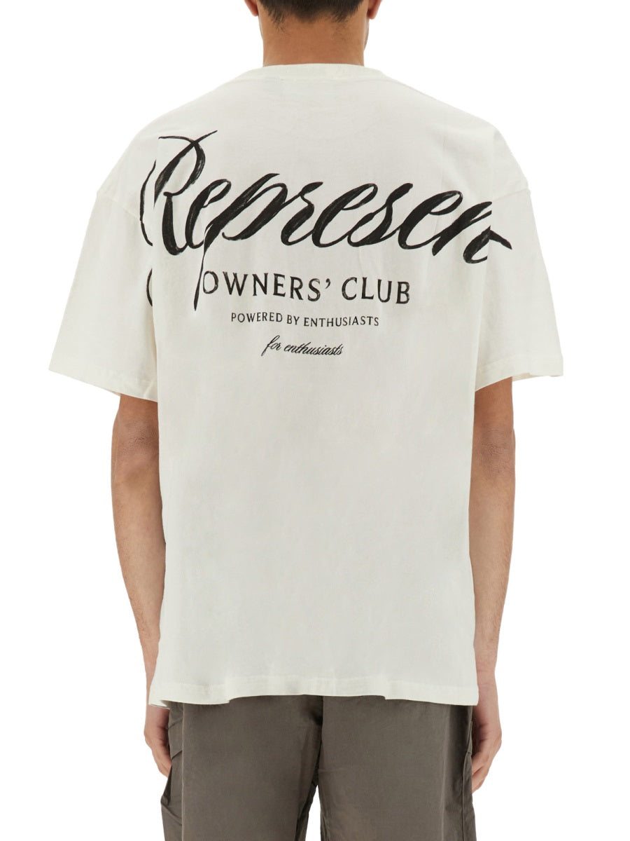 REPRESENT Owners Club Script T-Shirt - Size L