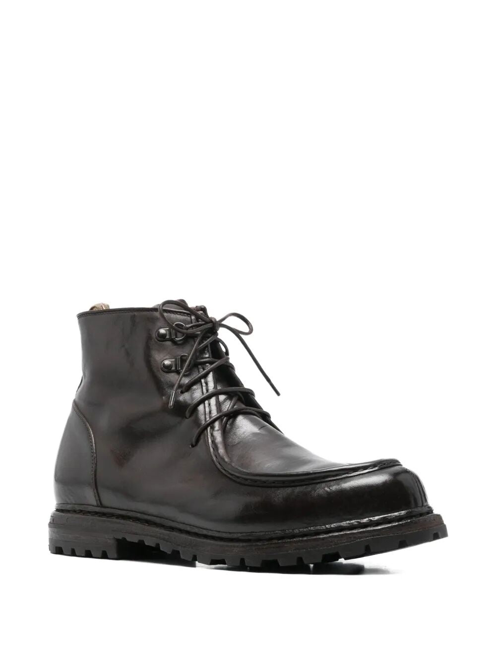OFFICINE CREATIVE Men's Lace-Up Leather Boots