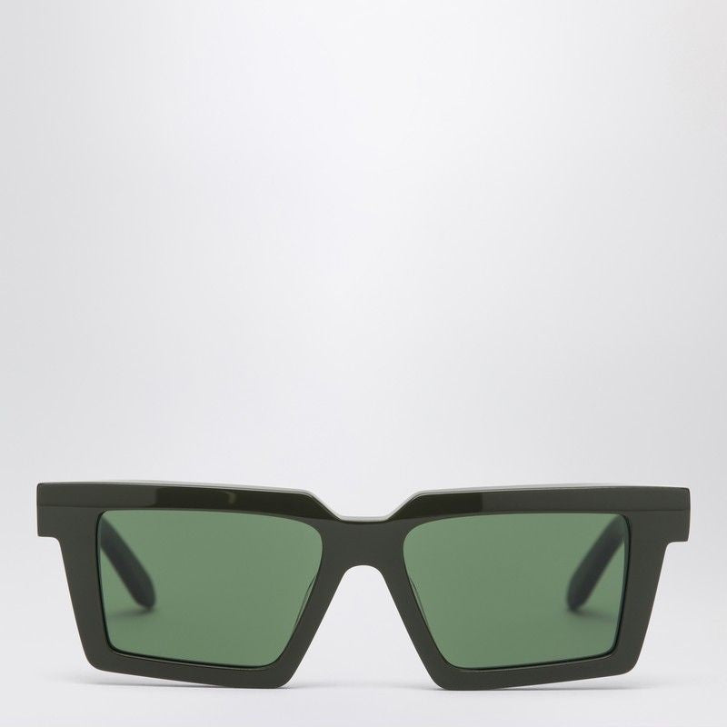 OFF-WHITE Acetate Military Green Sunglasses - Unisex Style