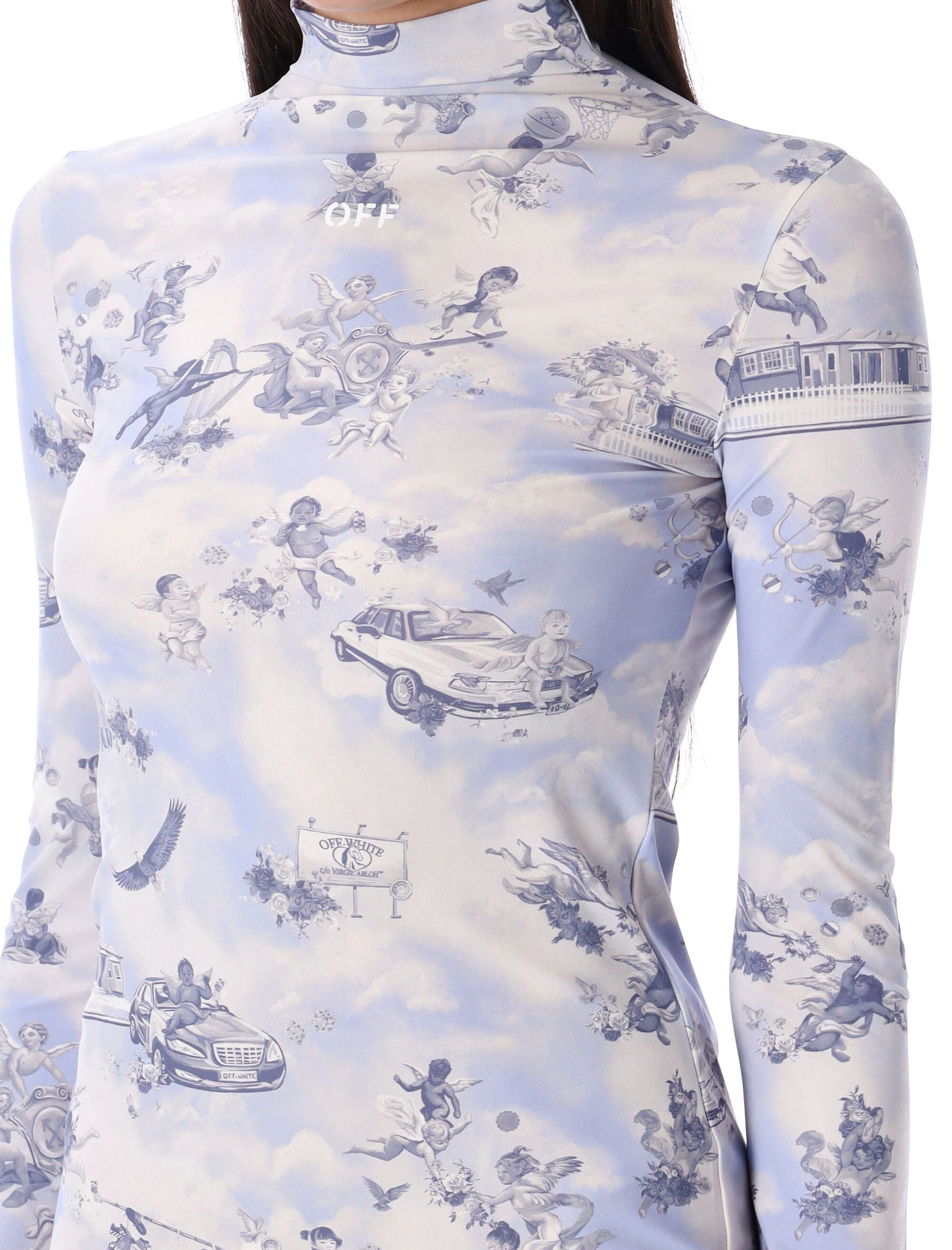 OFF-WHITE Fresco Mini Short Dress