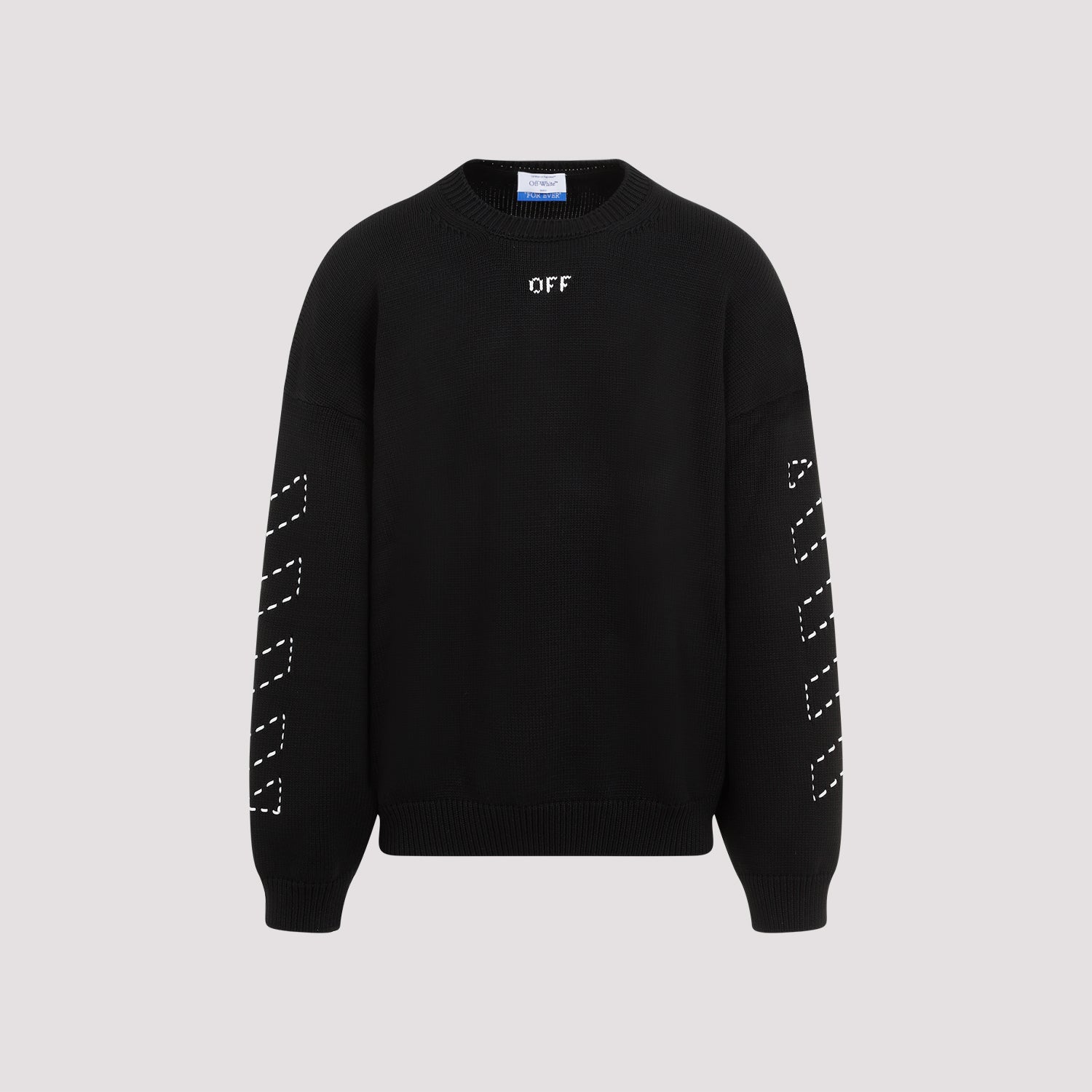 OFF-WHITE Stylish Pullover with Iconic Stitch Details for Men