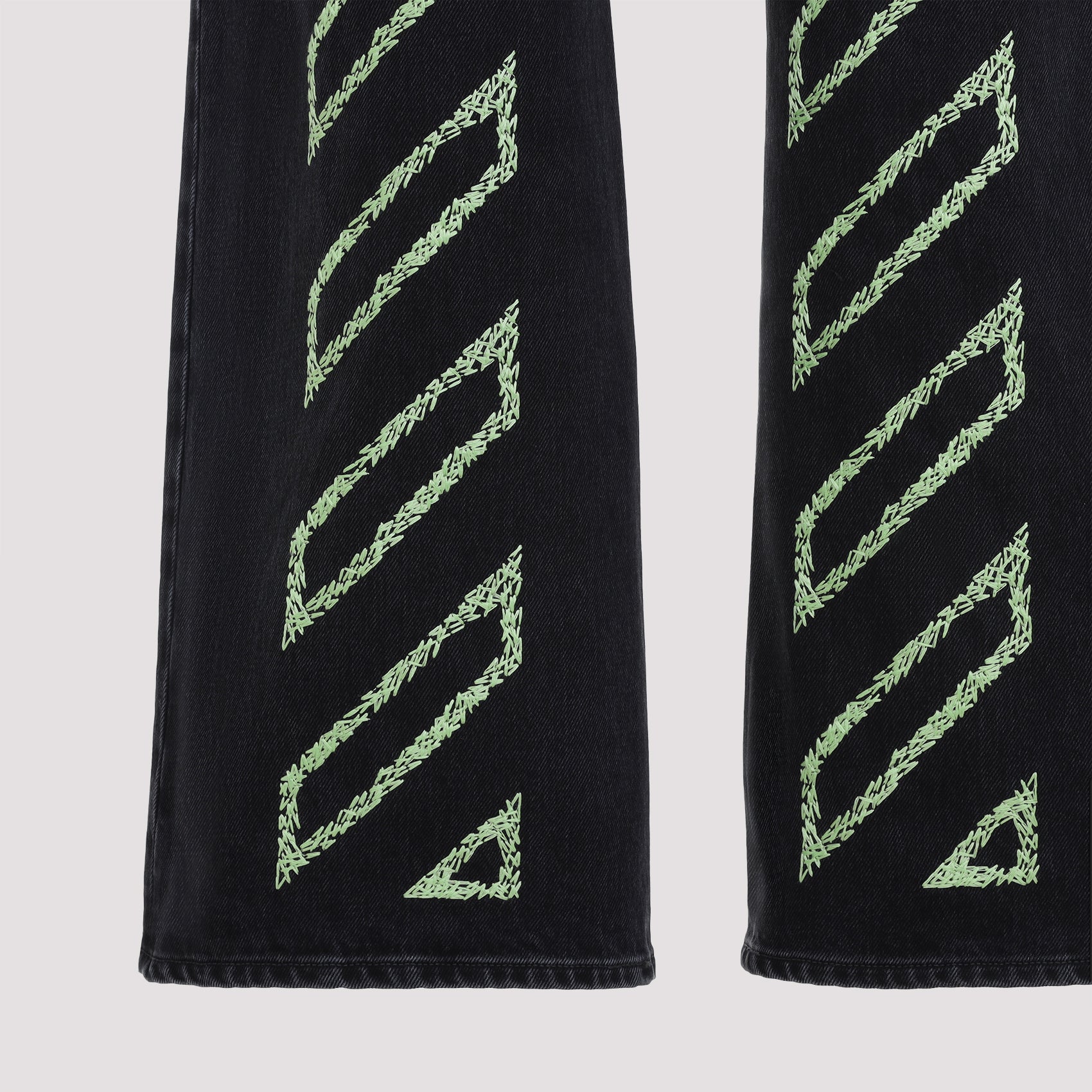 OFF-WHITE Men's Contemporary Cut Denim Jeans