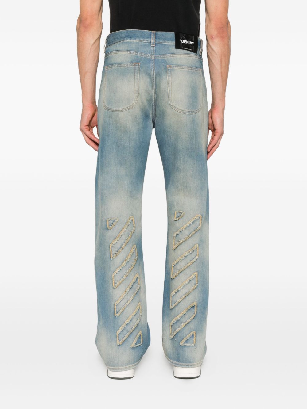 OFF WHITE Stylish Jeans for Men - Comfortable Fit