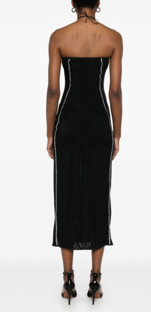 OSÉREE Elegant Stretch Tulle Midi Dress for Women