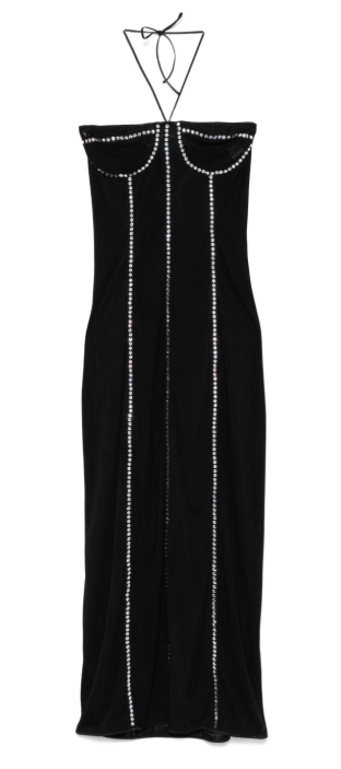 OSÉREE Elegant Stretch Tulle Midi Dress for Women