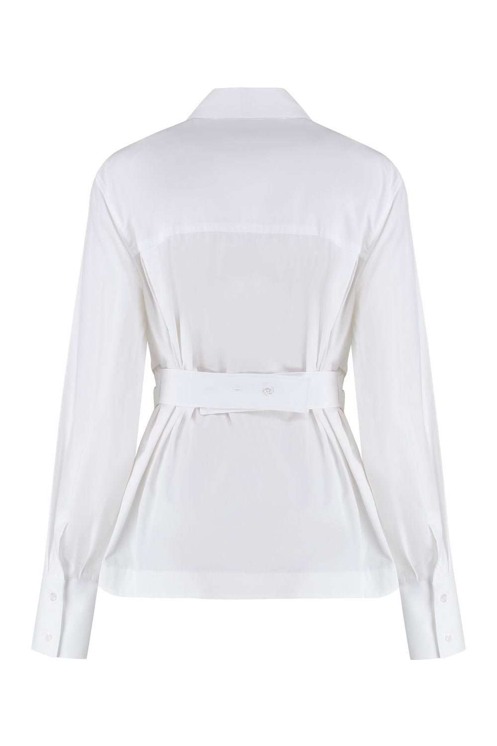 MAX MARA SPORTMAX Knot Front Detail Cotton Shirt