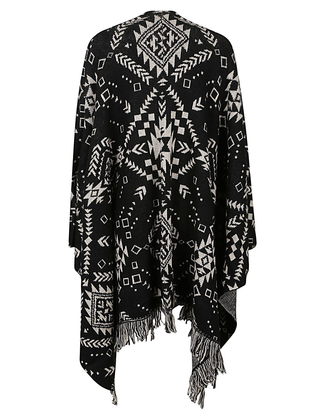 TOOCO Ethnic Print Jacquard Cardigan - Large