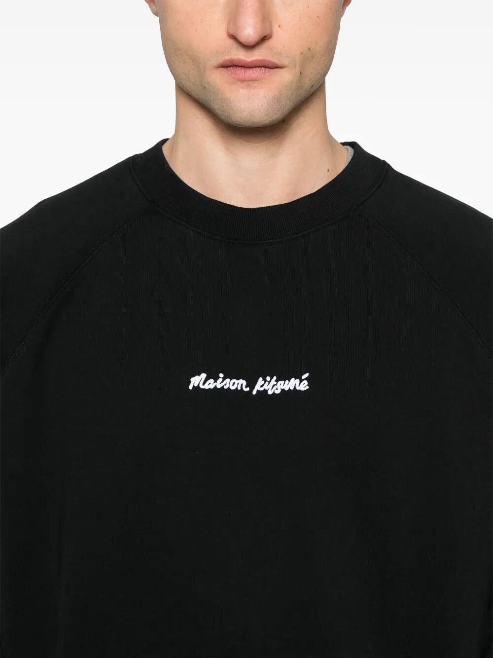 MAISON KITSUNÉ Oversize Embroidered Reglan Sweatshirt - SS25