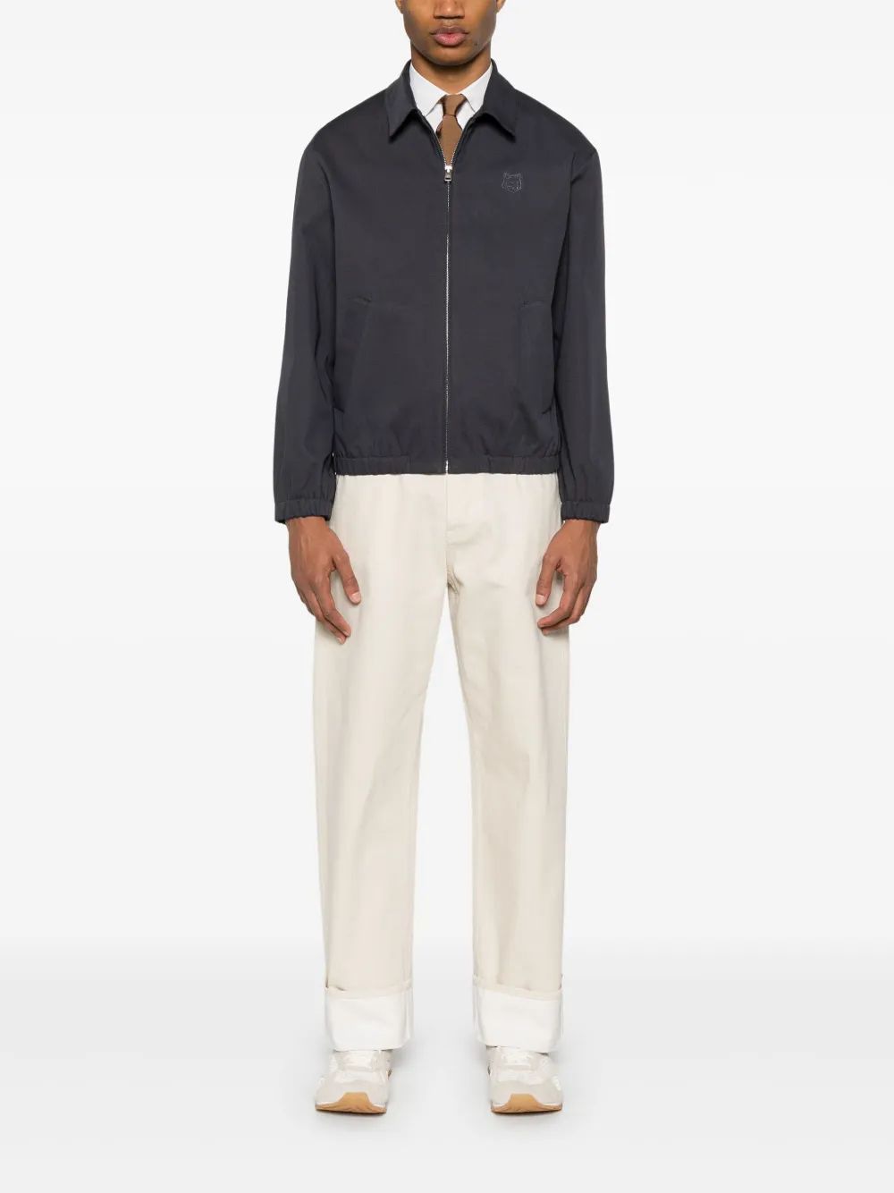 MAISON KITSUNÉ Men's Front Zip Fastening Blouson Jacket