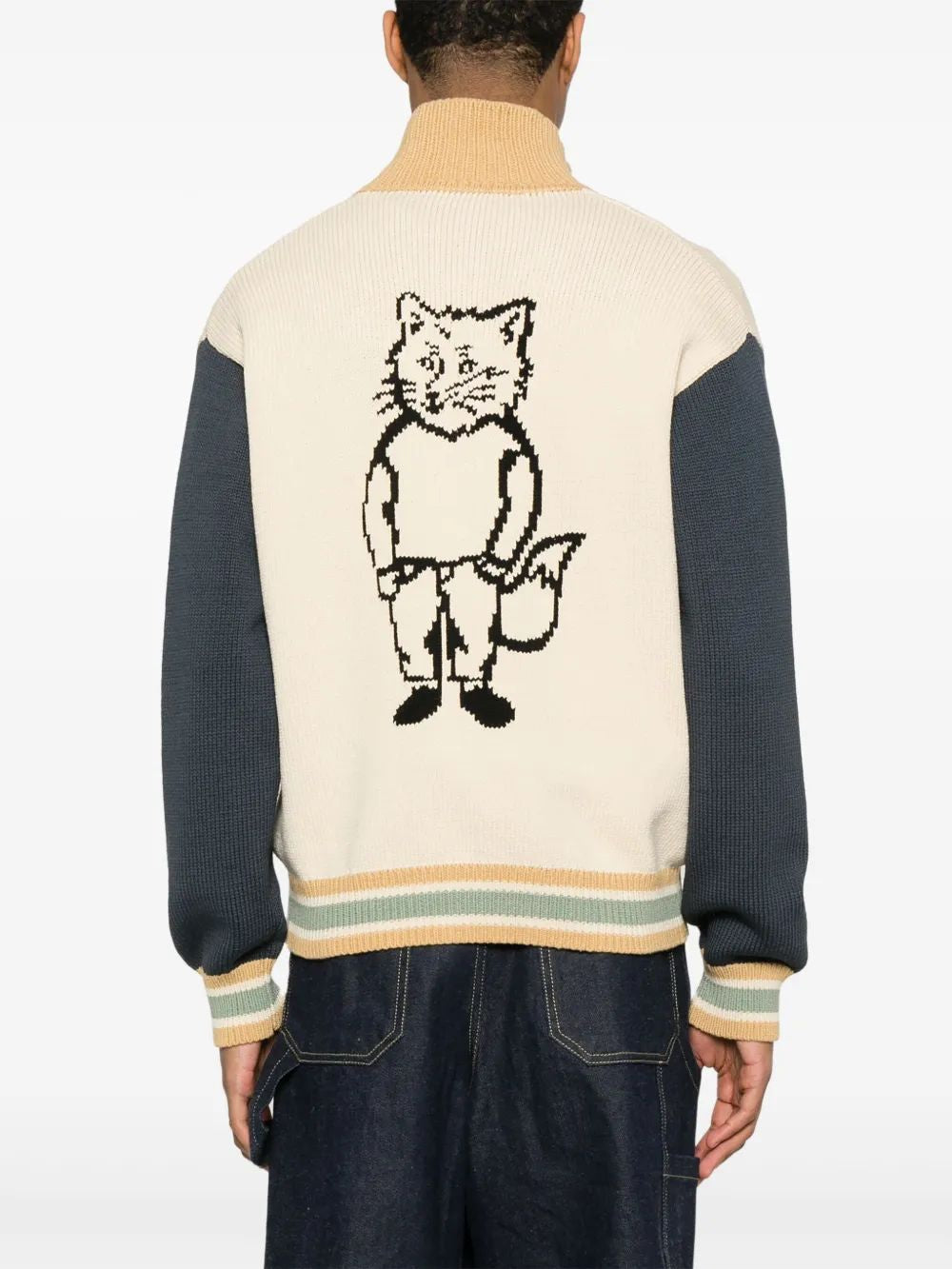 MAISON KITSUNÉ Cotton Blend Cardigan for Men - SS25 Collection