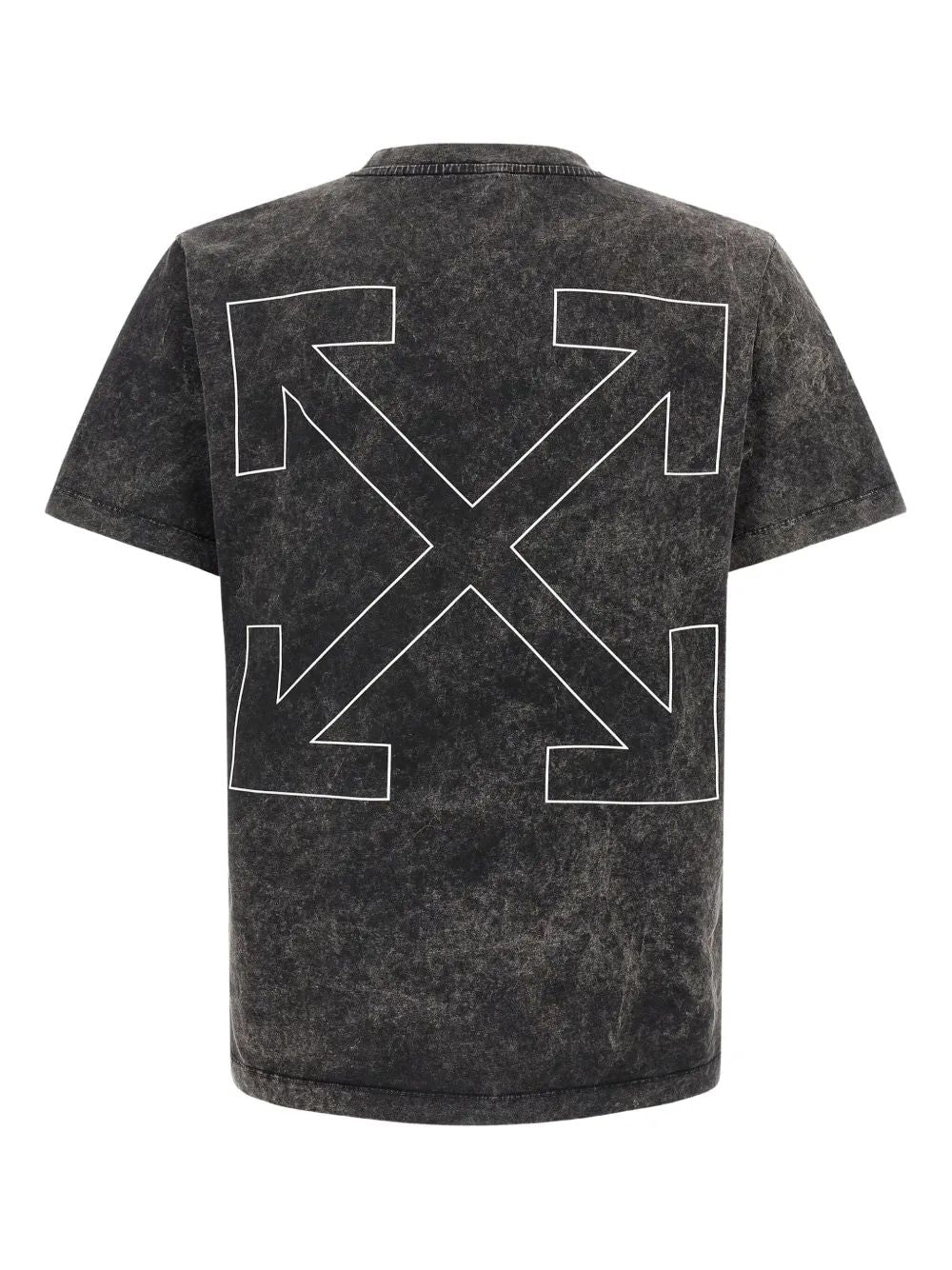 OFF-WHITE Slim Fit Outline Arrow Short Sleeve Tee