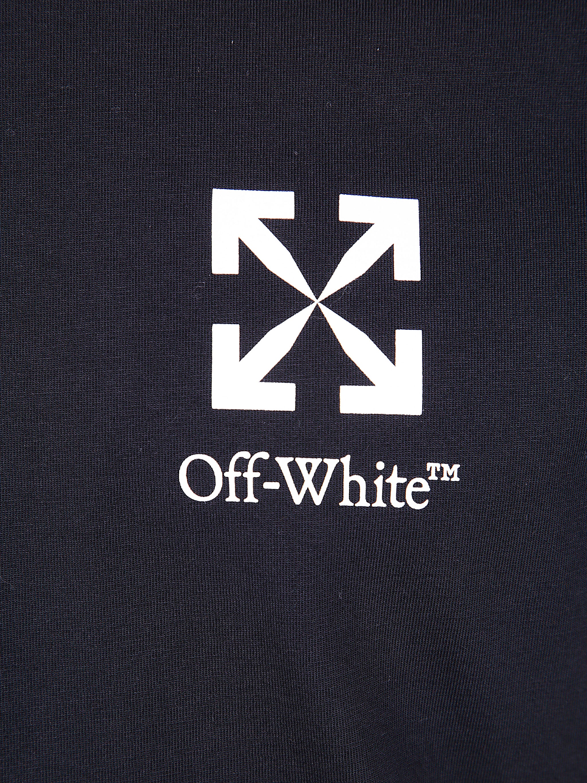 OFF-WHITE Slim Fit Arrow Print Cotton T-Shirt