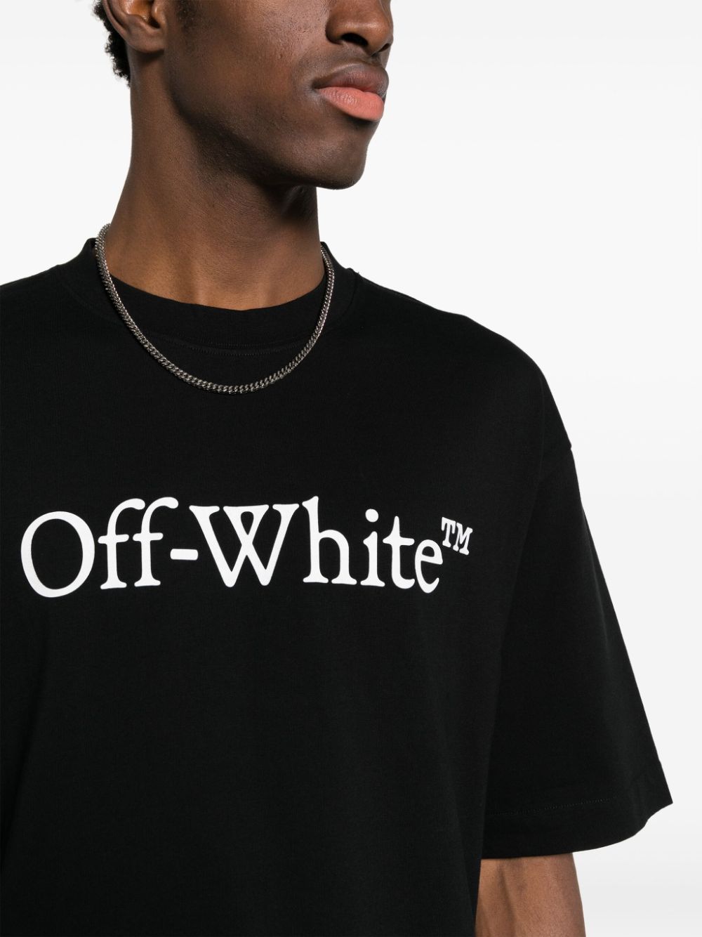 OFF-WHITE Big Bookish Cotton T-Shirt