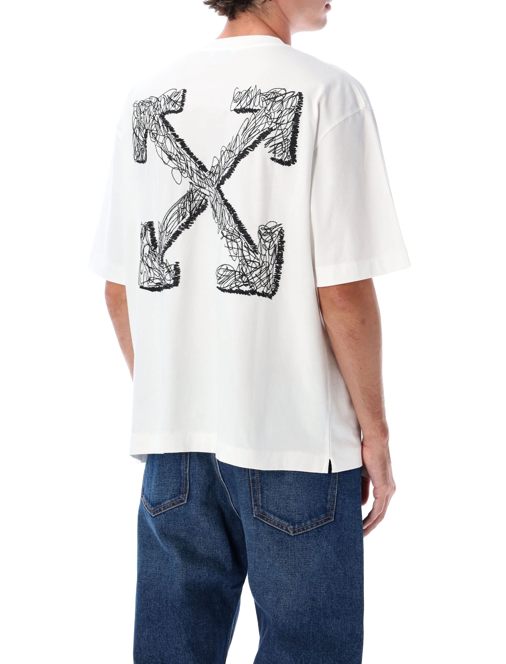 OFF-WHITE Scribble Art Inspire Skate Short Sleeve Tee