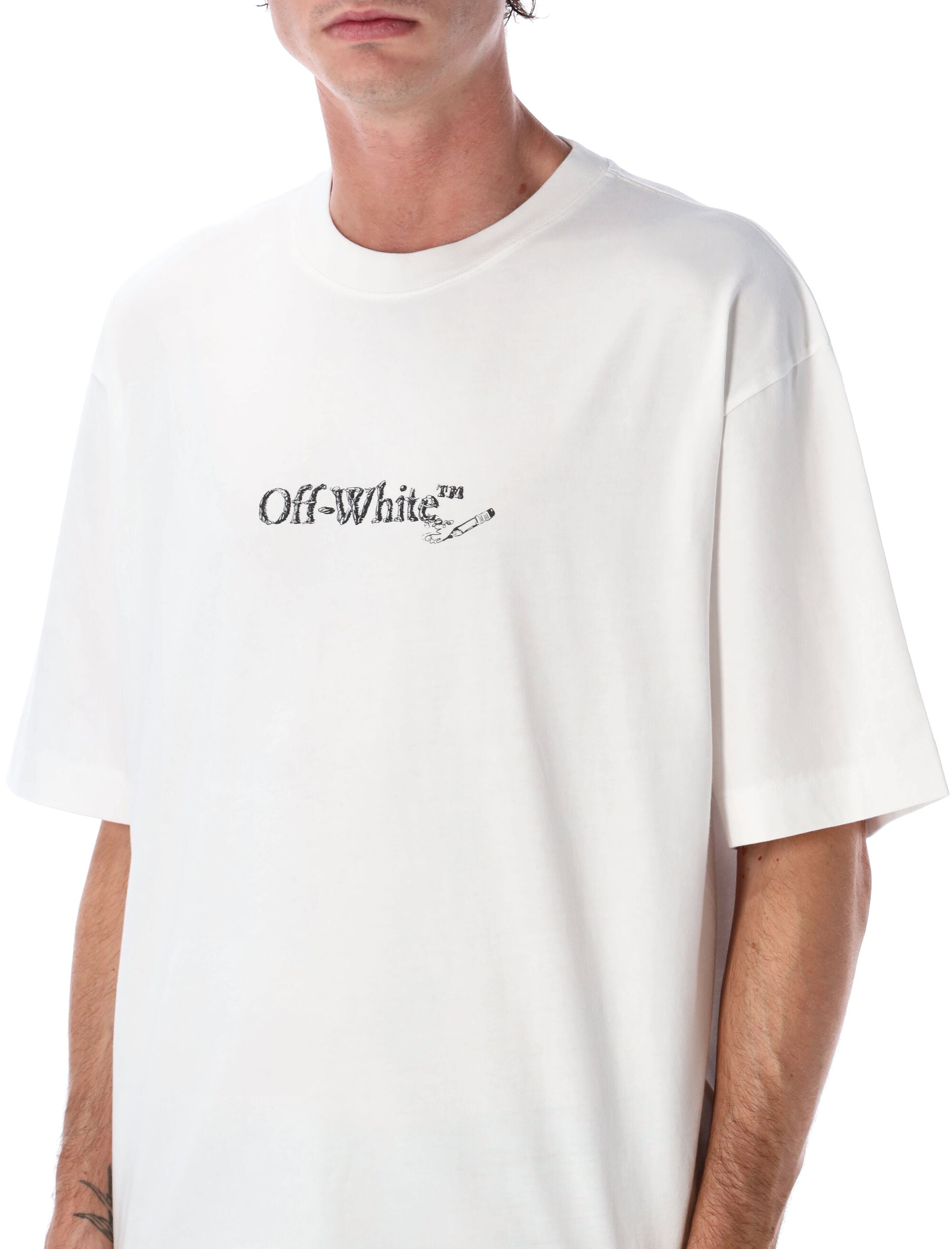 OFF-WHITE Scribble Art Inspire Skate Short Sleeve Tee