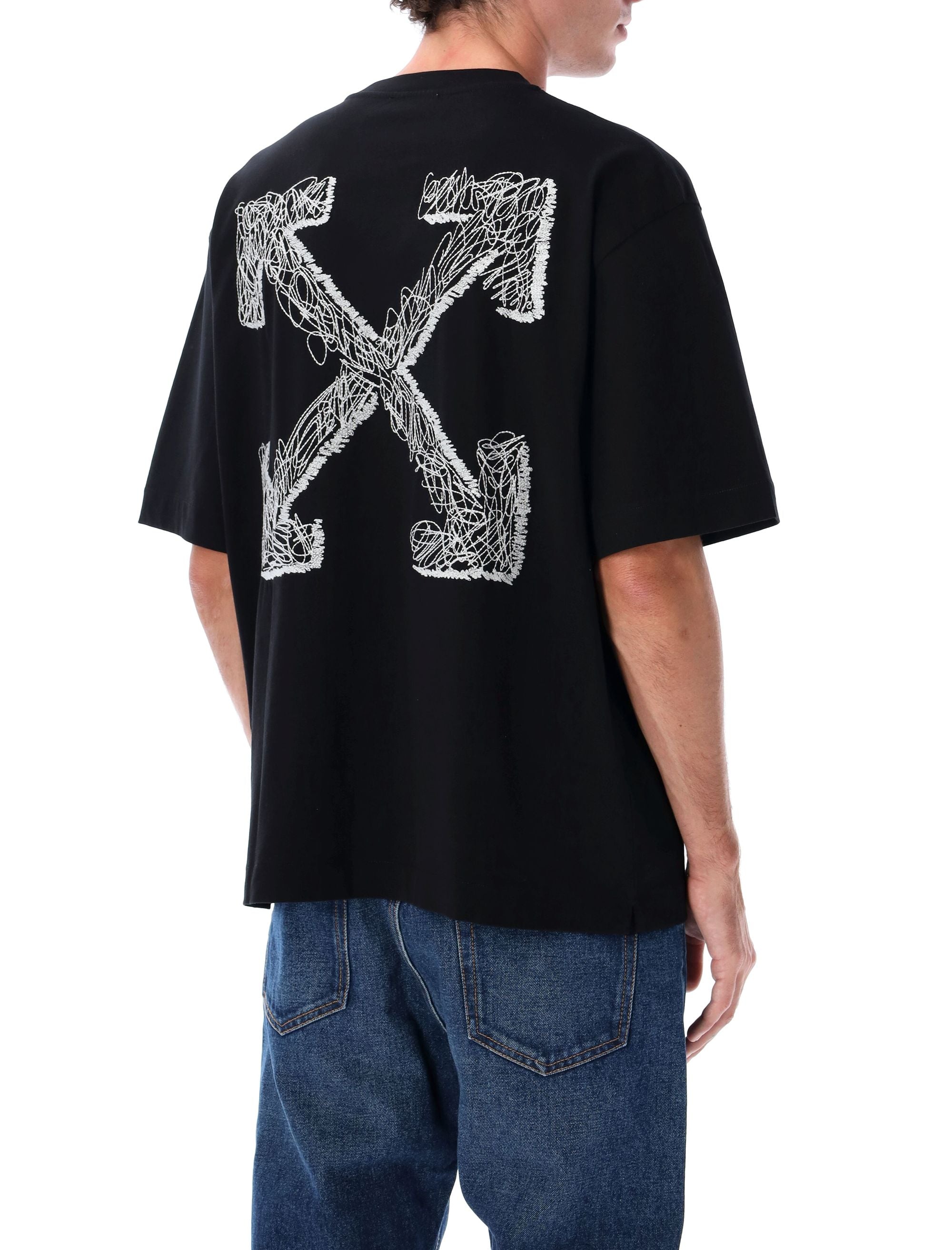 OFF-WHITE Scribble Art Skate Short Sleeve Tee