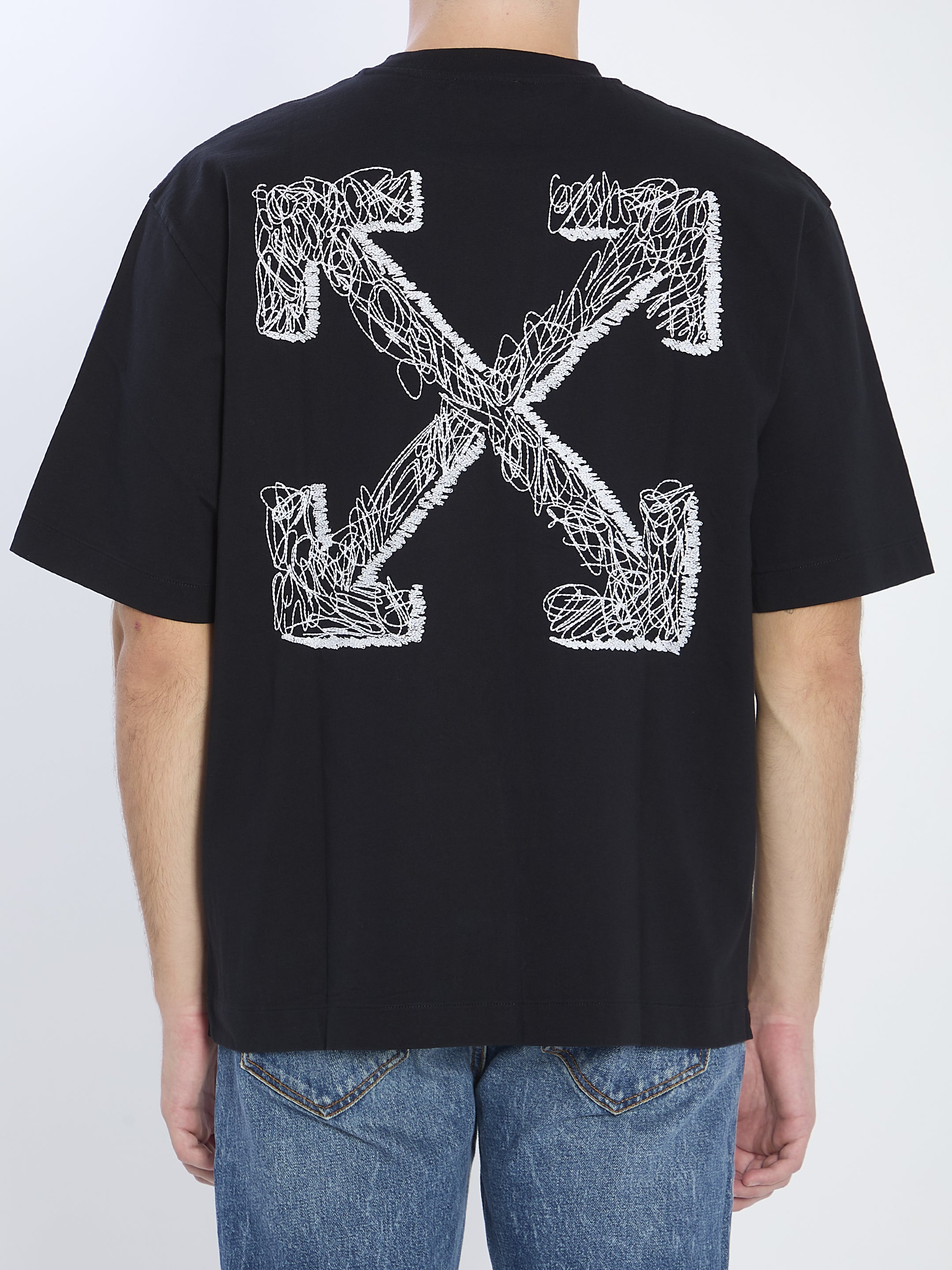 OFF-WHITE Scribble Art Skate Short Sleeve Tee