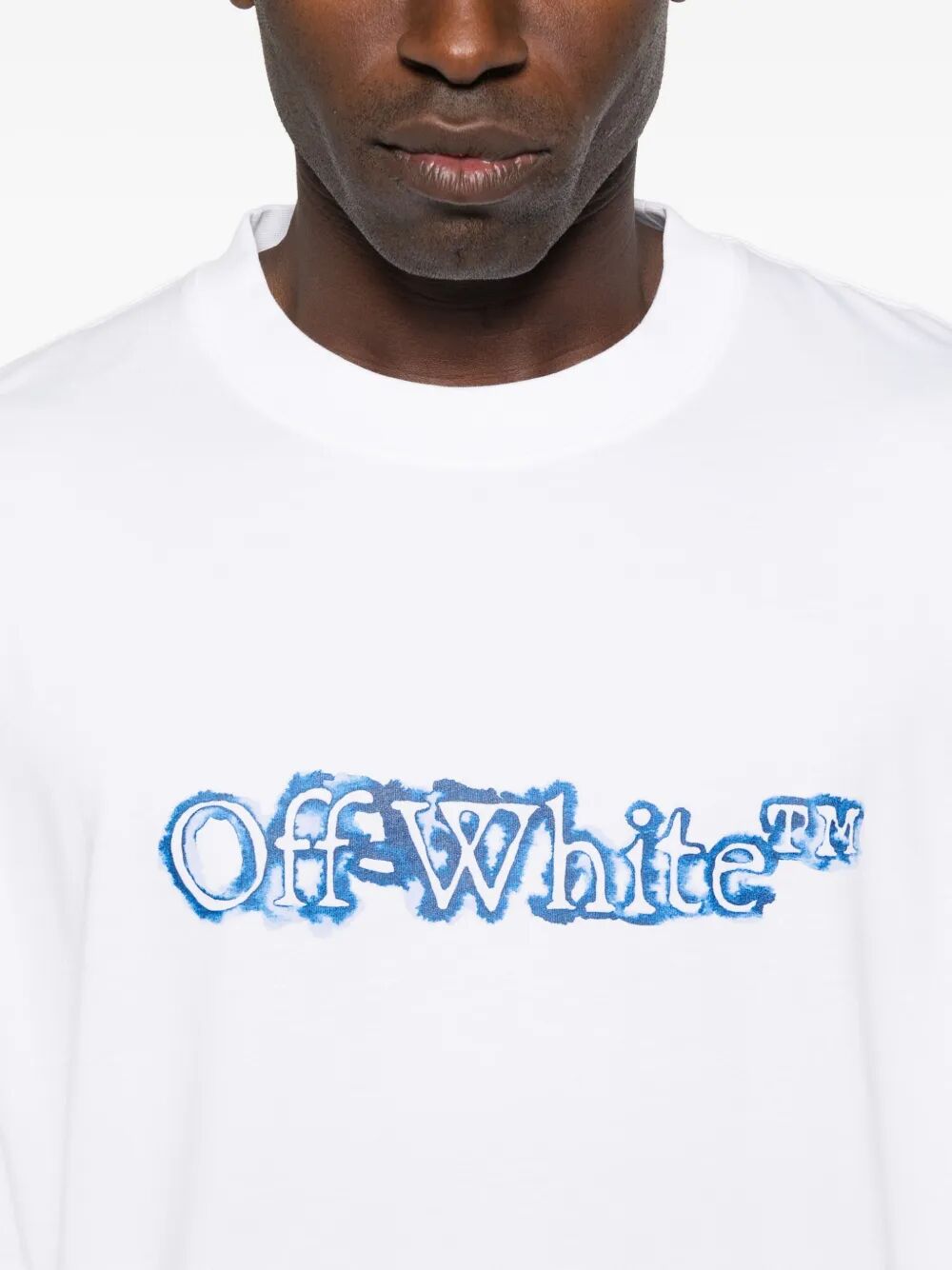 OFF-WHITE Men's Back Print Cotton T-Shirt