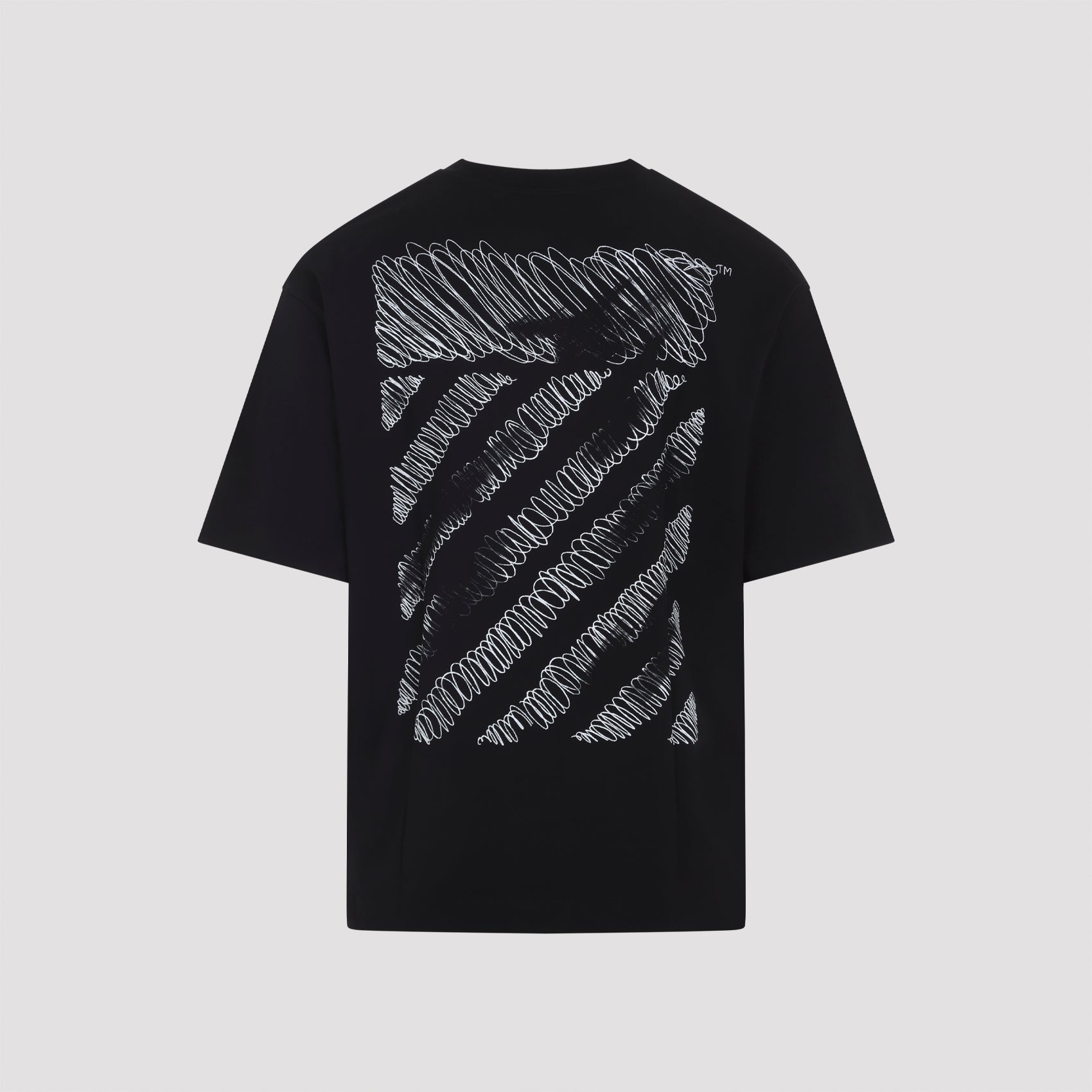 OFF-WHITE Scribble Diagonal Graphic Skate Short Sleeve Tee