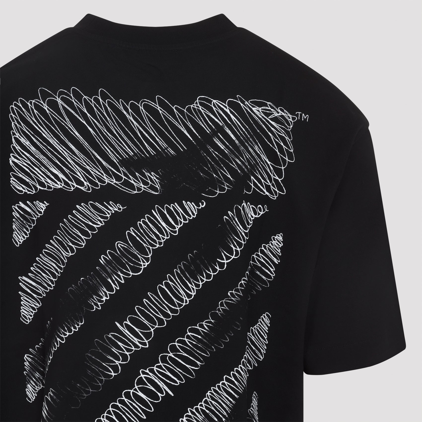 OFF-WHITE Scribble Diagonal Graphic Skate Short Sleeve Tee