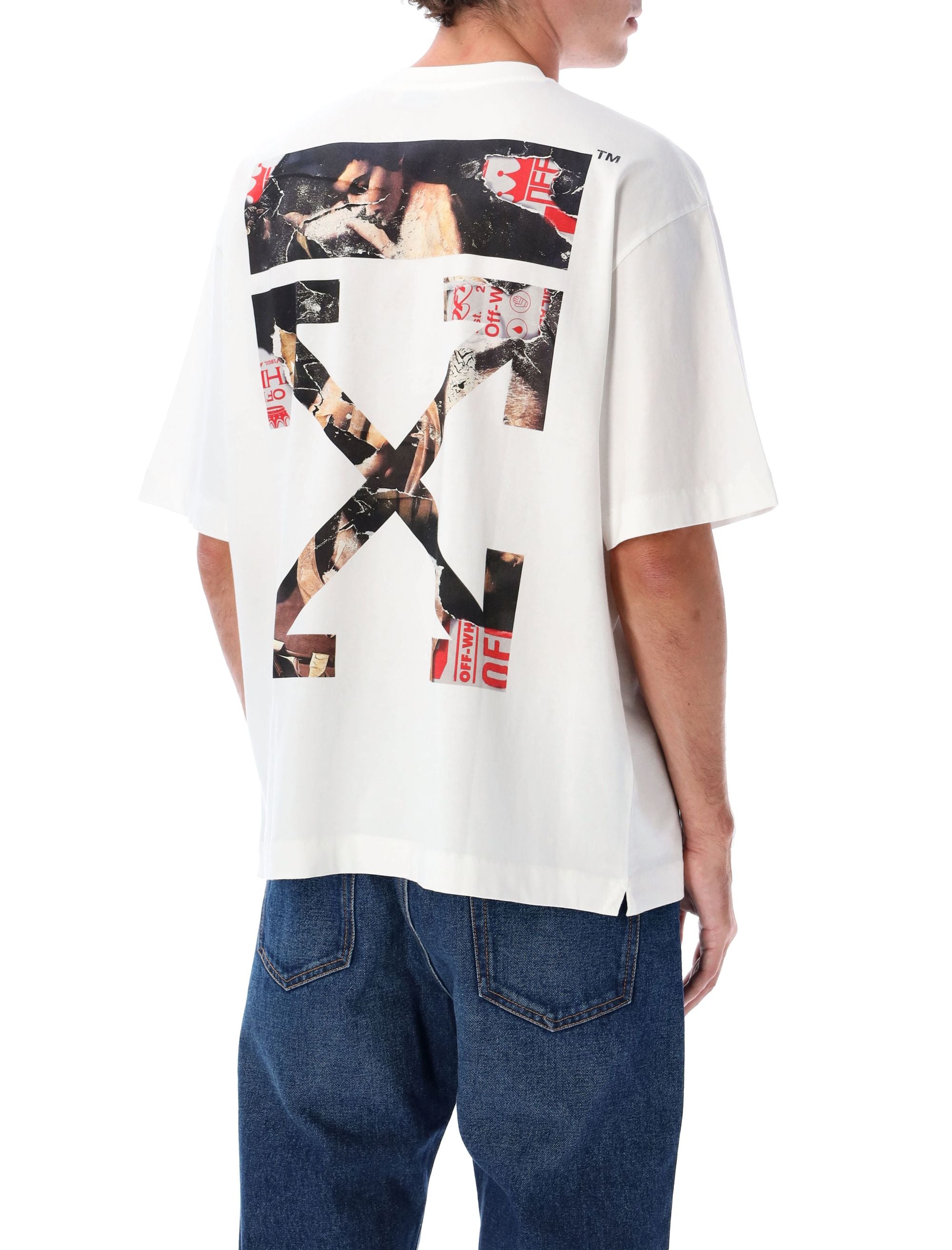 OFF-WHITE Paint Arrow Skate Logo T-Shirt - Relaxed Fit