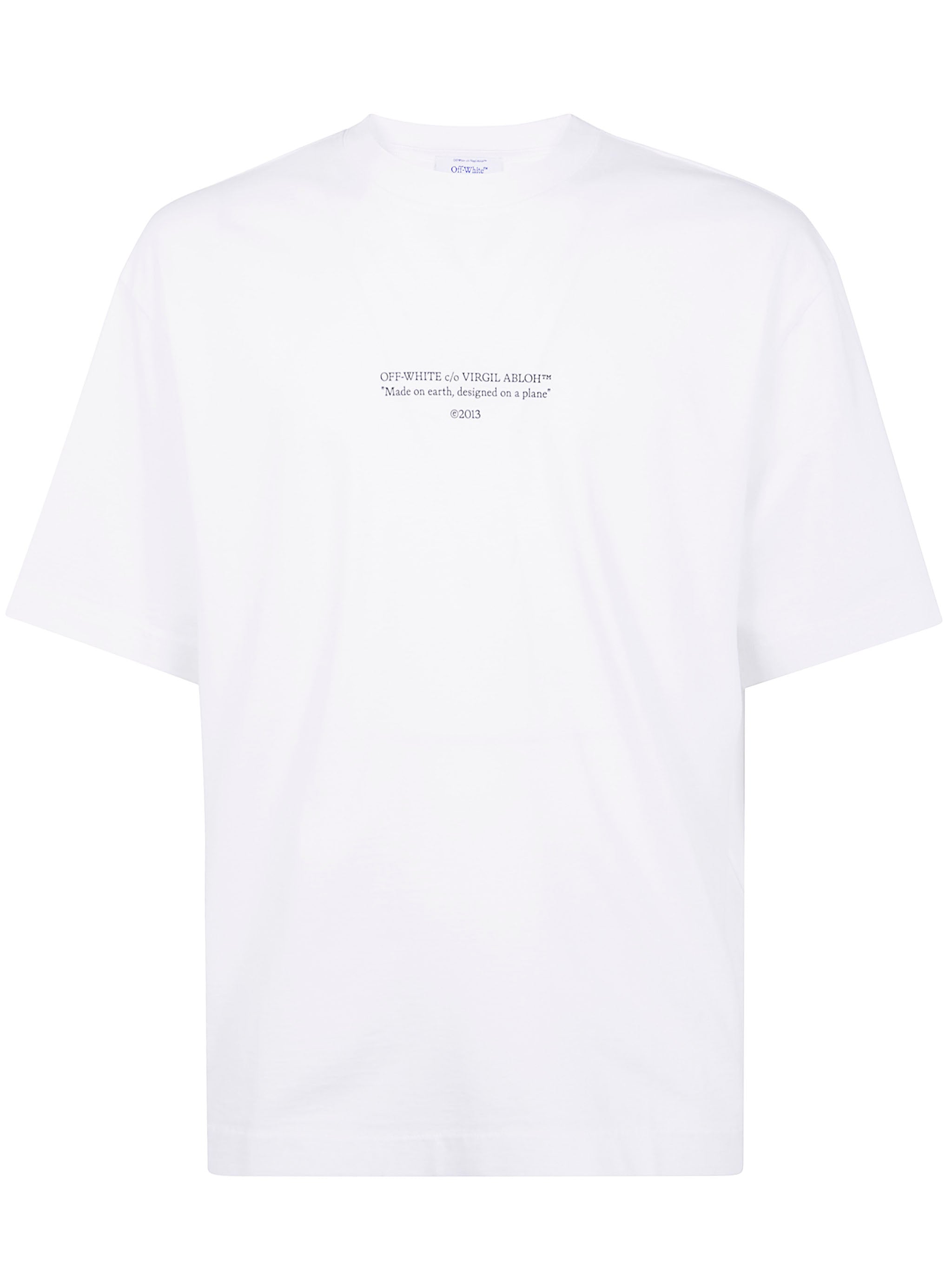 OFF-WHITE Slogan Print Cotton T-Shirt - Men's FW25