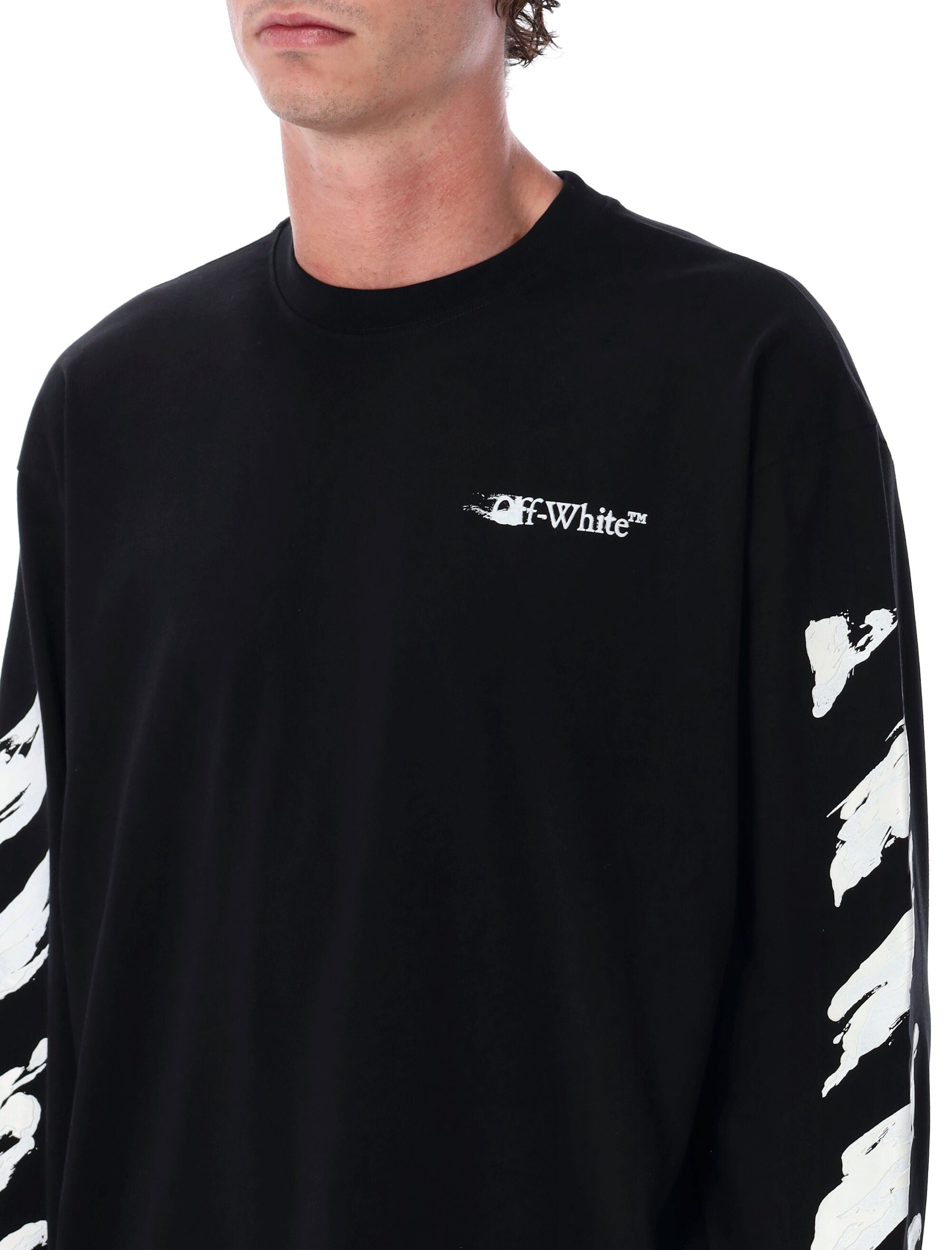 OFF-WHITE 90's Cotton Long Sleeve T-Shirt