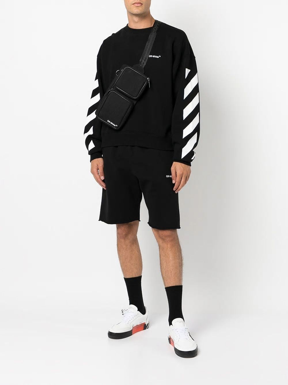 OFF-WHITE Classic Cotton Crew-Neck Sweatshirt for Men