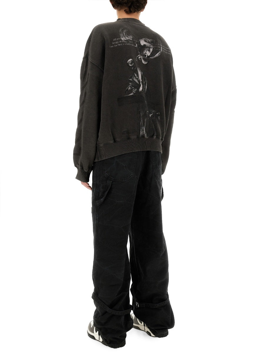 OFF-WHITE Men's Classic Logo Sweatshirt - Size L