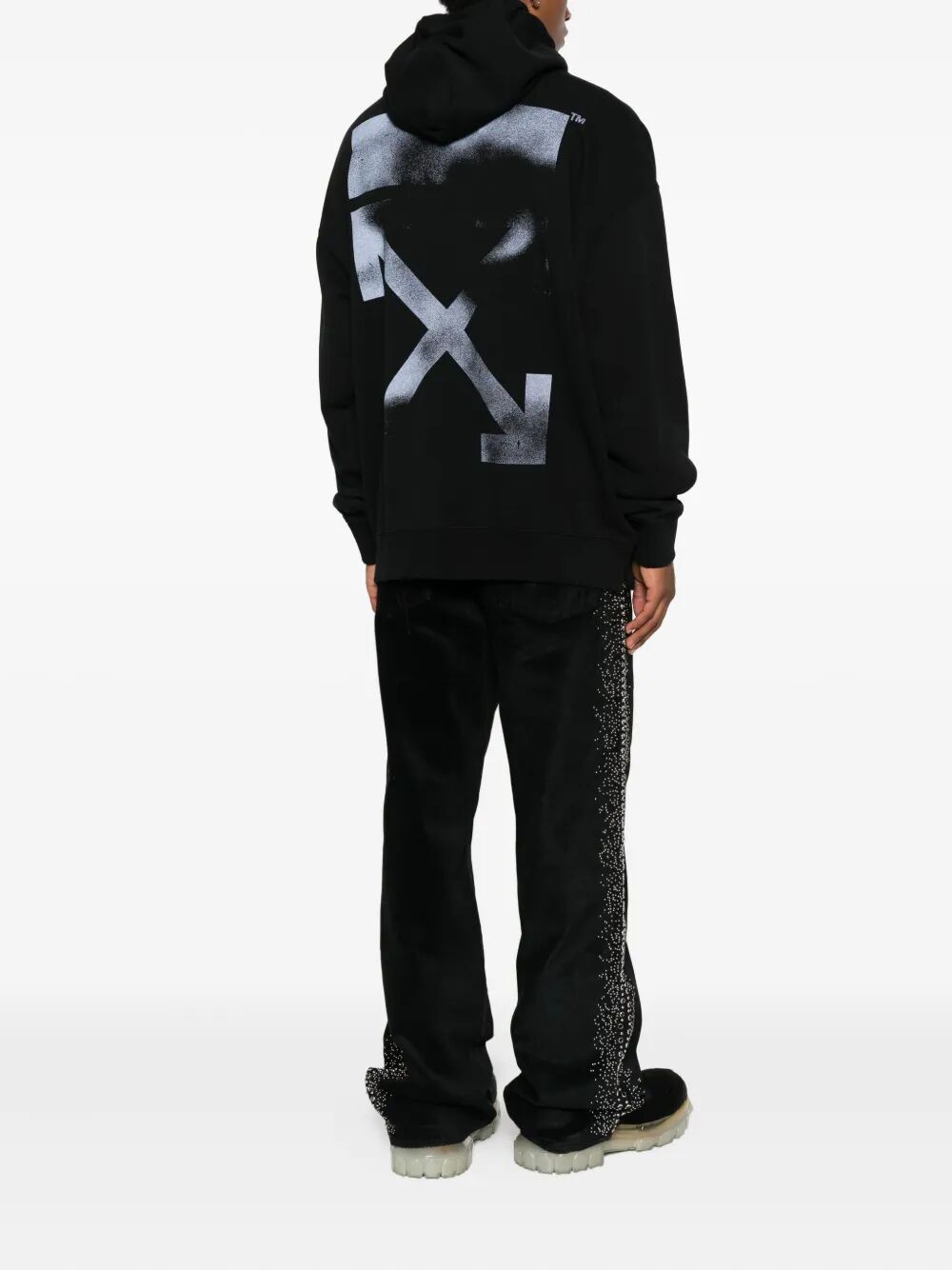OFF-WHITE Logo Print Hoodie for Men - FW25 Collection
